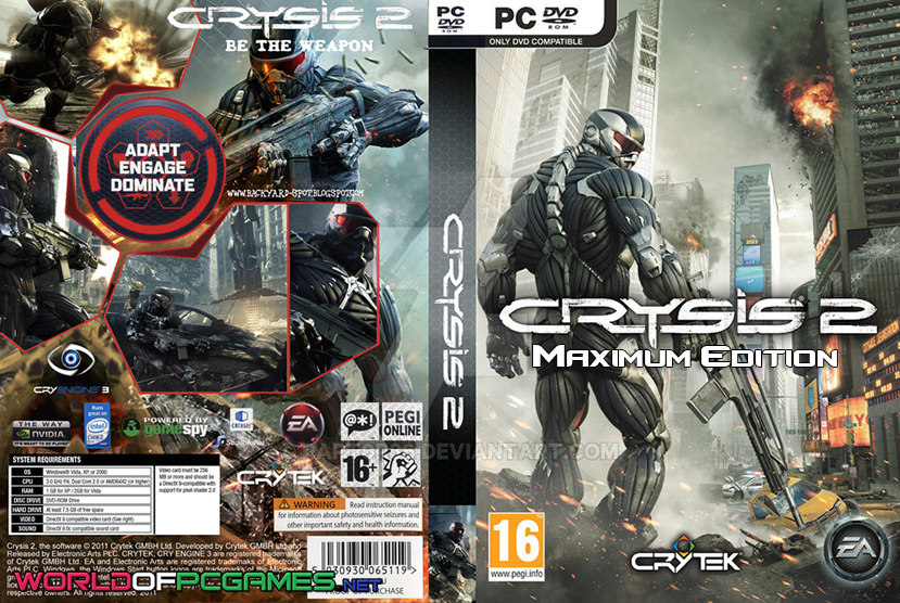 Crysis 2 Maximum Edition Free Download PC Game By Worldofpcgames