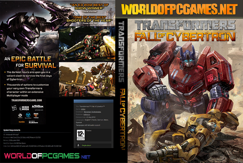 Transformers Fall Of Cybertron Free Download PC Game By Worldofpcgames.net