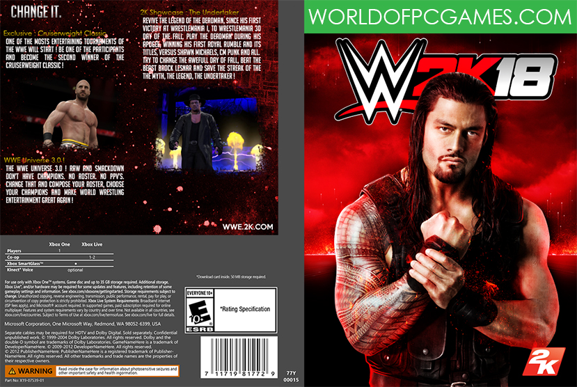 WWE 2K18 Free Download PC Game By Worldofpcgames.COM
