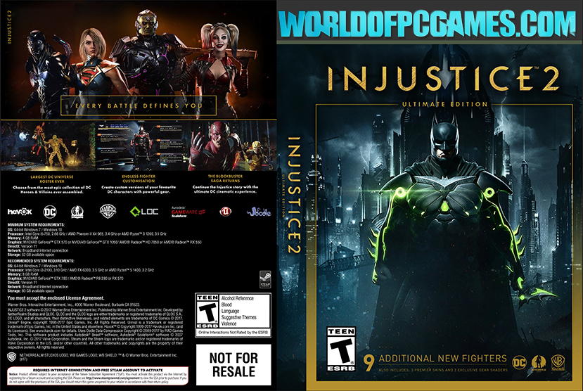Injustice 2 Free Download PC Game By Worldofpcgames.com