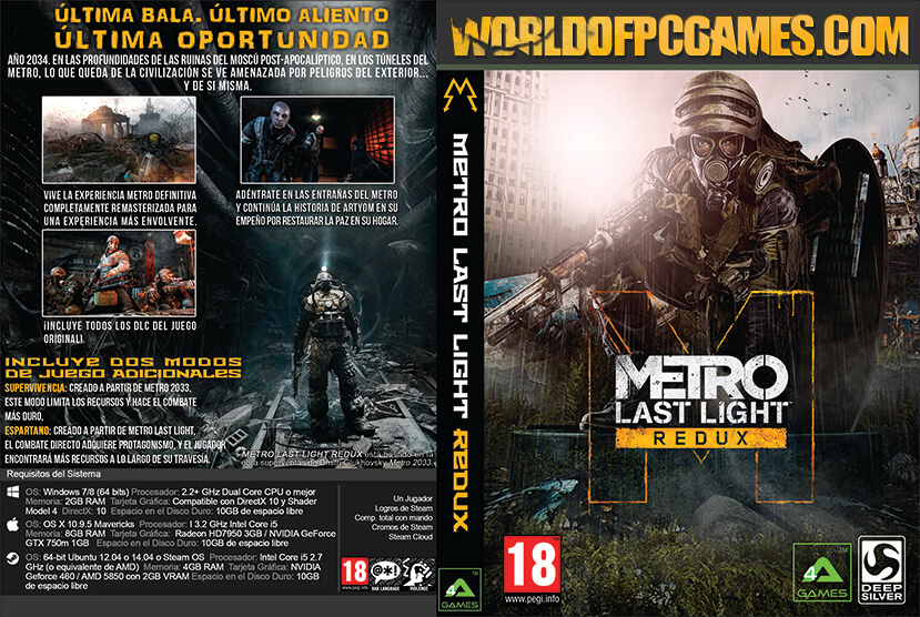Metro Last Light Redux Free Download PC Game By Worldofpcgames.com