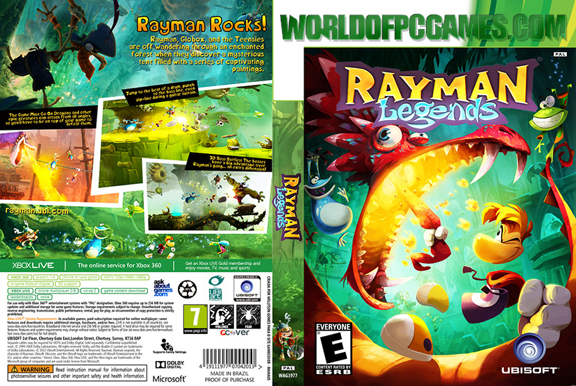Rayman Legends Free Download PC Game By Worldofpcgames.com
