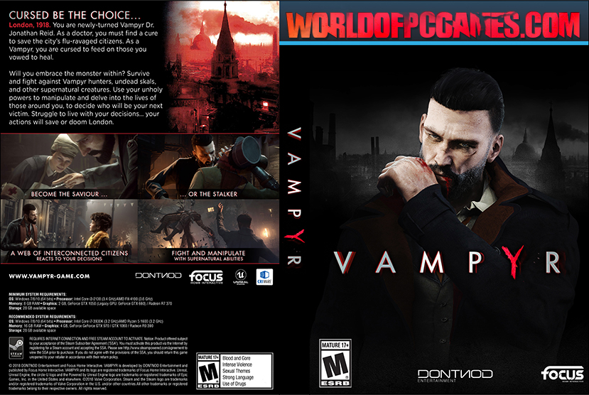 Vampyr Free Download PC Game By Worldofpcgames.com